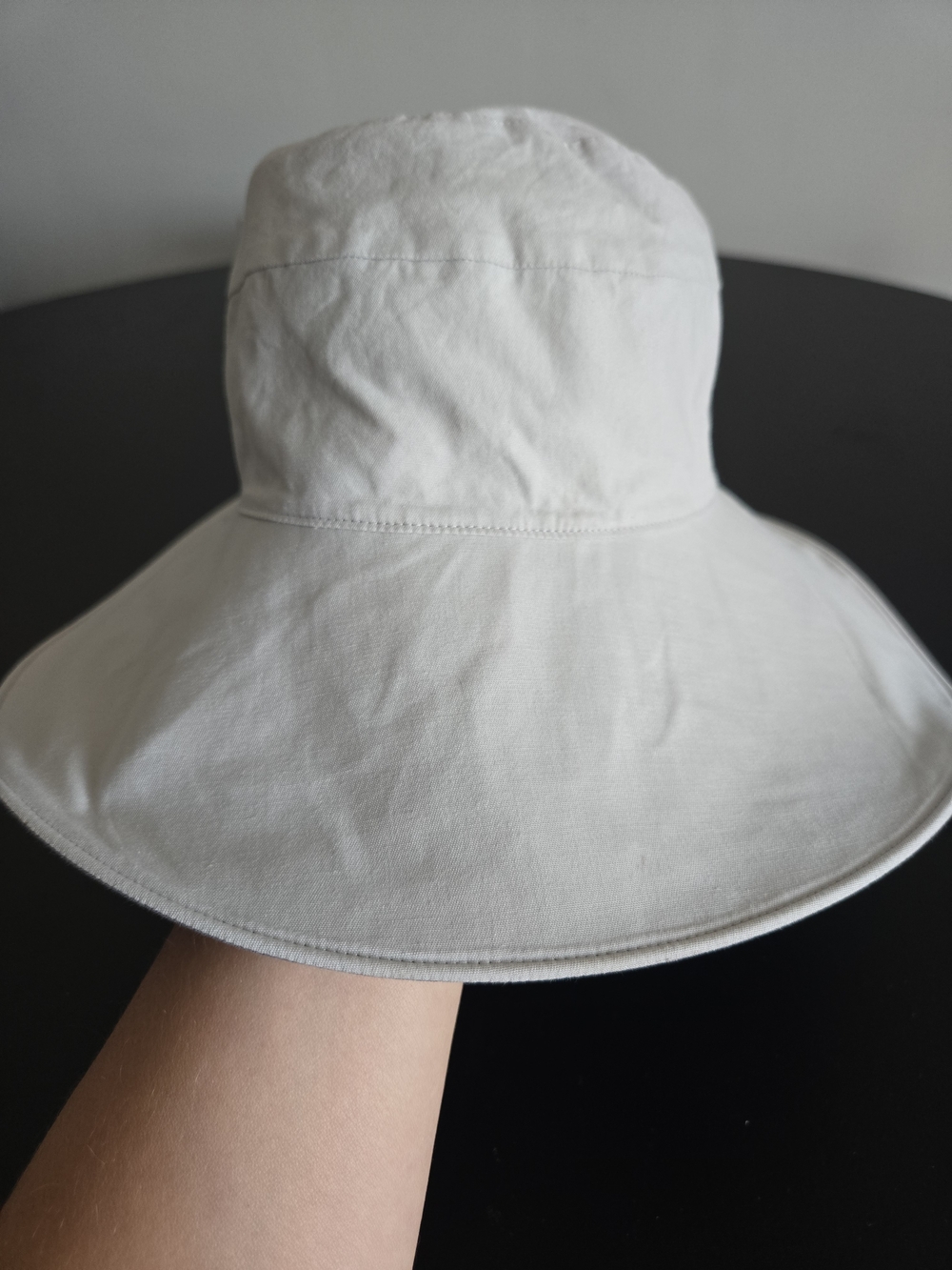 ​Arc'teryx Vintage Cotton Bucket Sun Hat Wide Brim Grey Beige EUC - Picture 5 of 12